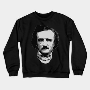Edgar Allan Poe Black and White Crewneck Sweatshirt